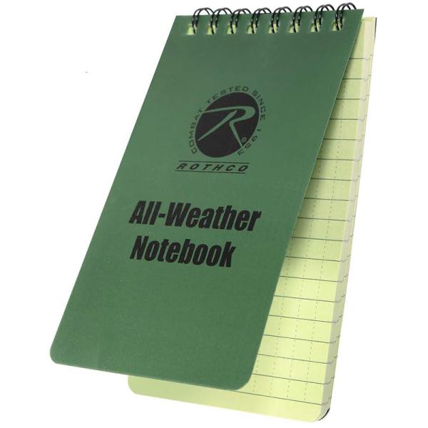 ROTHCO（ロスコ）ALL WEATHER NOTE BOOK #470 3&quot;×5&quot; OD 防水 ...
