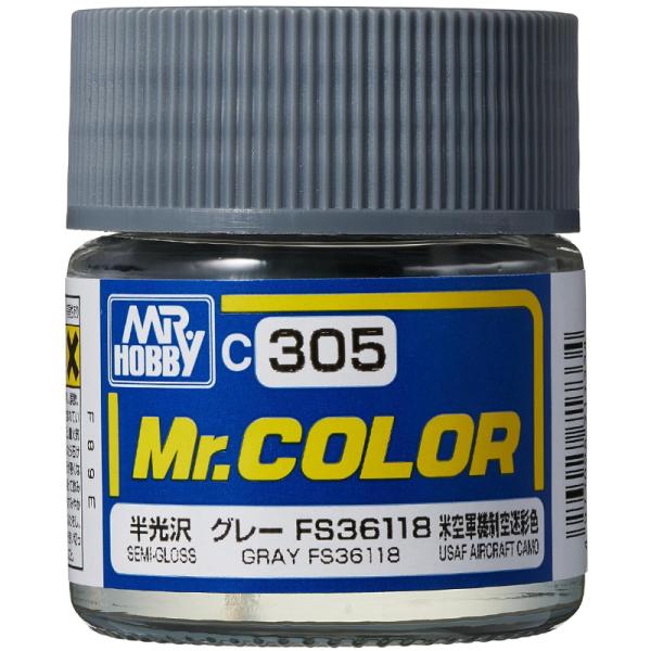 GSIクレオス Mr.カラー C305 グレーFS36118 米空軍機制空迷彩色（半光沢）