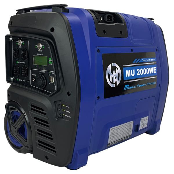 東西商事 大容量高出力ポータブル 蓄電池 MU2000WE（50Hz/60Hz 切り替え共用・純正弦...