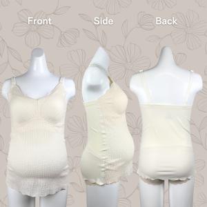 カップ付き 花びら授乳キャミソール ショーツセ...の詳細画像5