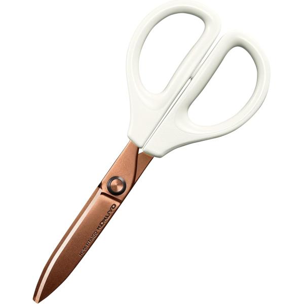 コクヨ はさみ ハサミ サクサ チタン・グルーレス刃 ホワイト HSM-PTA100W メール便発送