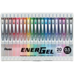ぺんてる ゲルインキボールペン エナージェル 0.5mm 限定20色 BLN75Z-20 一部地域除く