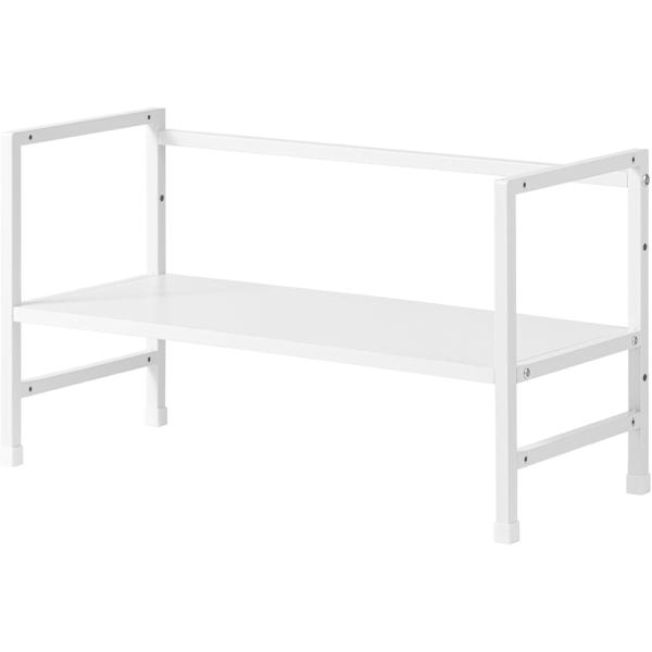 机上台ハイタイプ 幅59 高さ335mm 白 3段階 高さ調整 DSK08W A4 モニター台 アス...