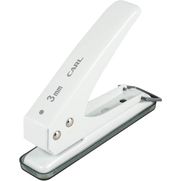 カール事務器 穴あけパンチ 1穴 穴径3mm 18枚 ホワイト SD-130-W