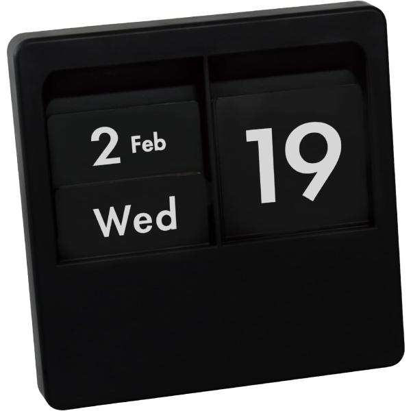 カール事務器 パネルカレンダー 日めくり万年カレンダー 卓上 マグネット 壁掛け ブラック PC-1...