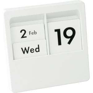 カール事務器 パネルカレンダー 日めくり万年カレンダー 卓上 マグネット 壁掛け ホワイト PC-100-W