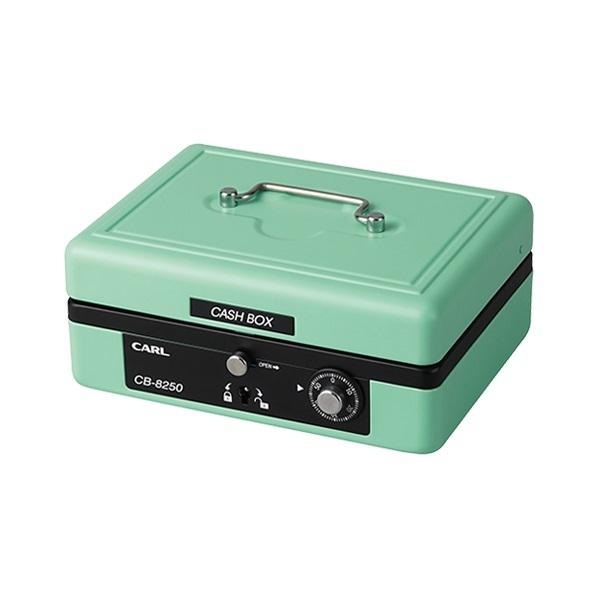 カール事務器 手提げ金庫 キャッシュボックス A6 ライトグリーンCB-8250-U送料無料 一部地...