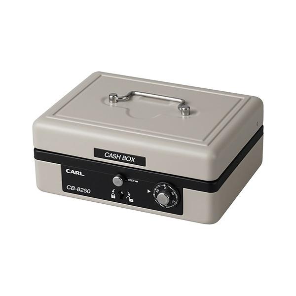 カール事務器 手提げ金庫 キャッシュボックス A6 グレー CB-8250-D送料無料 一部地域除く