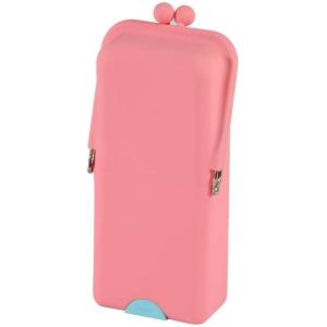 クツワ ピタっと倒れない ペンケース スマホも置ける エアピタ ペンシルケース ピンク AK053P...