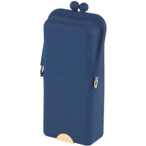 クツワ ピタっと倒れない ペンケース スマホも置ける エアピタ ペンシルケース ネイビー AK053NB送料無料 一部地域除く