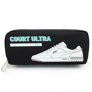 PUMA（プーマ） オレンジ クツワ メッシュポケット付き軽量筆箱 ヘザー