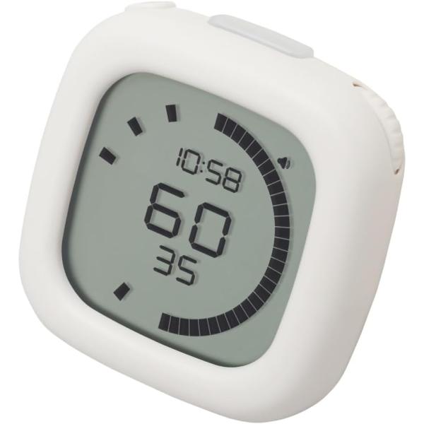 ソニック 学習タイマー 時っ感タイマー ペースメイク ラップ機能付 スタディタイマー アイボリー S...