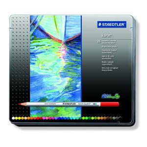 カラト アクェレル ステッドラー カラトアクェレル 水彩色鉛筆 60色 木