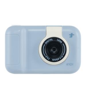 ナカバヤシ トイカメラ デジカメ コンデジ CAM-K101BL コドモナカメラ レンズ部分が反転 自撮りも可能 動画撮影対応 2.4インチモニター付 ブルー 爆買