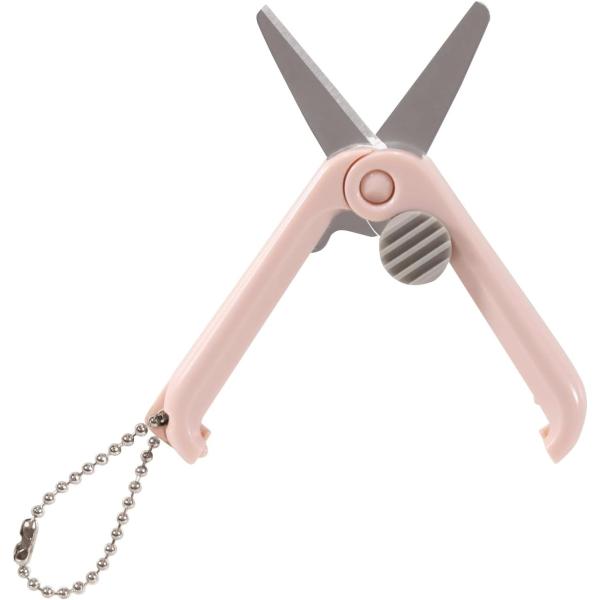 クツワ はさみ 携帯はさみ ミニハサミ 春光 SS121PK ピンク メール便発送