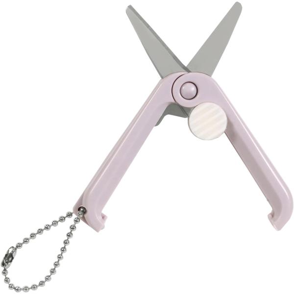 クツワ はさみ 携帯はさみ ミニハサミ 秋風 SS121PU パープル メール便発送