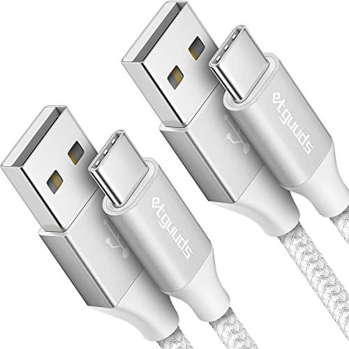 USB Type C ケーブル ブルー【3m 2本セット】急速充電 QC3.0 コード タイプc ケ...