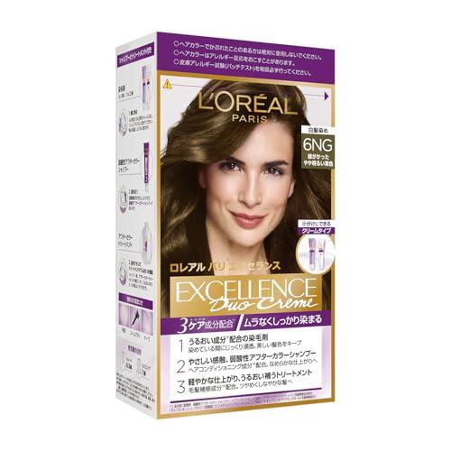 L'Oreal Paris(ロレアルパリ)エクセランス R クリームタイプ 白髪染め ヘアカラー 6...