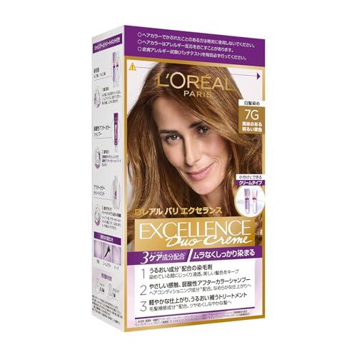L'Oreal Paris(ロレアルパリ)エクセランス R クリームタイプ 白髪染め ヘアカラー 7...