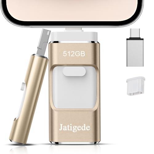 512GB Phone対応usbメモリ【アプリ不要】 写真保存 直接usbに写真を移す４in1 フラ...