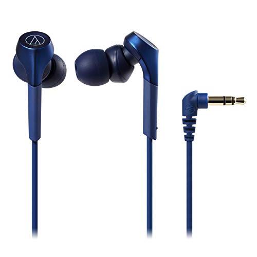 オーディオテクニカ ATH-CKS550X BL SOLID BASS カナル型 イヤホン 有線 重...