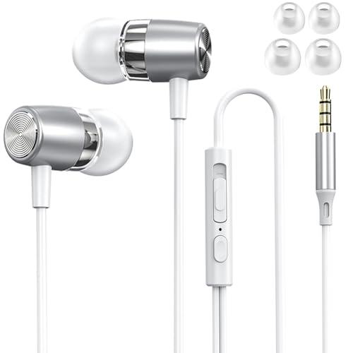 2024新発品 イヤホン 有線イヤホン 3.5mmジャック HIFI音質 音量調整 重低音 ノイズキ...