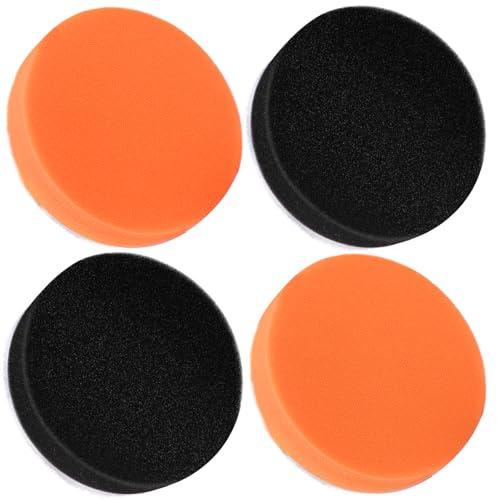 IROKCAKPT スポンジバフ 125mm ポリッシャー バフ 4個セット 細目?極細超微粒子 車...