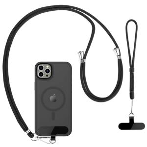[CACOE] スマホストラップ 首掛け 手首 セット 携帯ストラップ 軽量 長さ調節可能 パッチ TPU製2枚入り スマホ首掛け iPhone/Android 全機種対応 斜