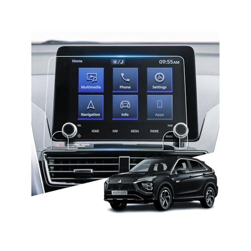WEIPIN 三菱 エクリプスクロスPHEV ナビ ガラス フィルム 傷防止 低反射 高感度タッチ ...