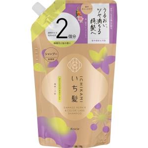 いち髪 ダメージリペア＆カラーケア シャンプー 詰め替え 2個分 大容量 640ml | ヘアケア ダメージケア メンズ レディース 色落ち防止