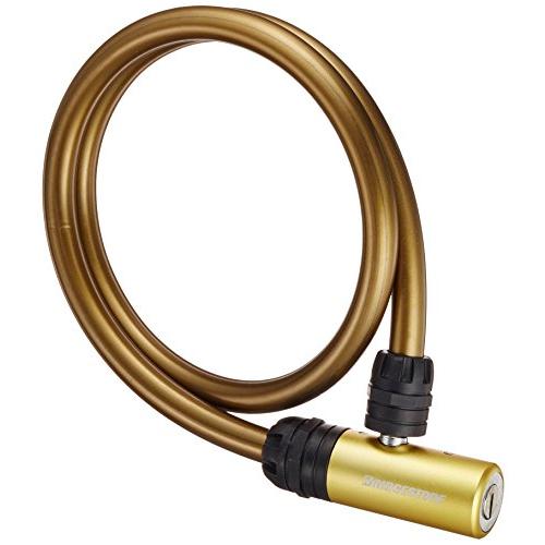 ブリヂストン(BRIDGESTONE) アルロック 自転車 鍵 ワイヤーロック ゴールド 盗難防止 ...