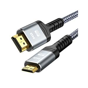 Snowkids Mini HDMI 変換 ケーブル 4K(60Hz) 1m ミニ HDMI 双方向伝送 プロジェクター、モニター、カメラ対応 (タイプAオス - ミニタイプCオス)