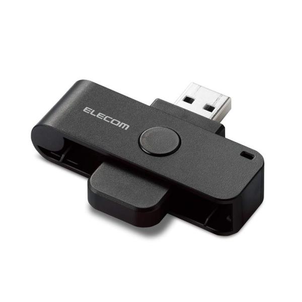 エレコム ICカードリーダー MR-ICD102BK 接触式 Windows mac対応 マイナンバ...