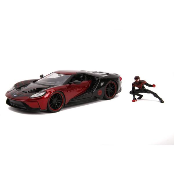 1:24 MARVEL SPIDERMAN MILES MORALES &amp; 2017 FORD GT...