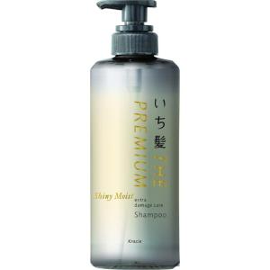 いち髪 THE PREMIUM シャイニーモイスト エクストラダメージケア 導入美容液 in シャンプー ボトル 480ml | ノンシリコ