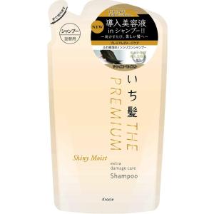 いち髪 THE PREMIUM シャイニーモイスト エクストラダメージケア 導入美容液 in シャンプー 詰め替え用 340ml | ノンシ