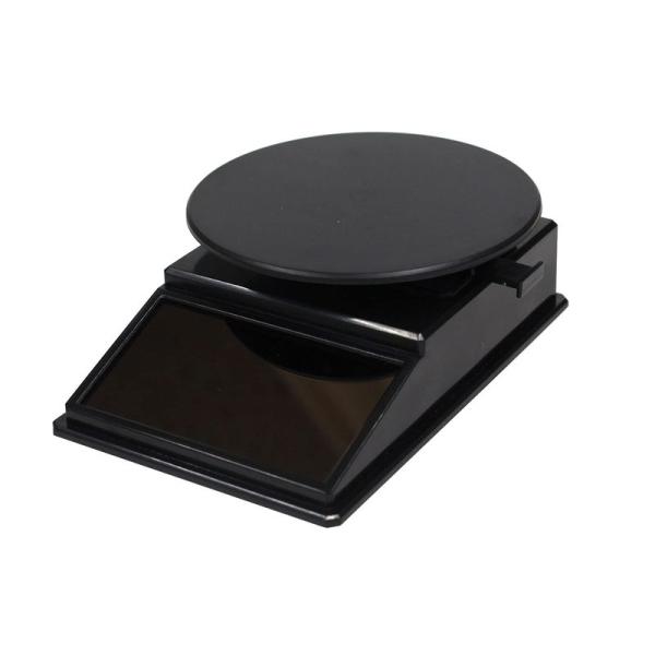 プラッツ ソーラーターンテーブル 74 黒 W100×D67×H30mm(回転台74mm) ディスプ...