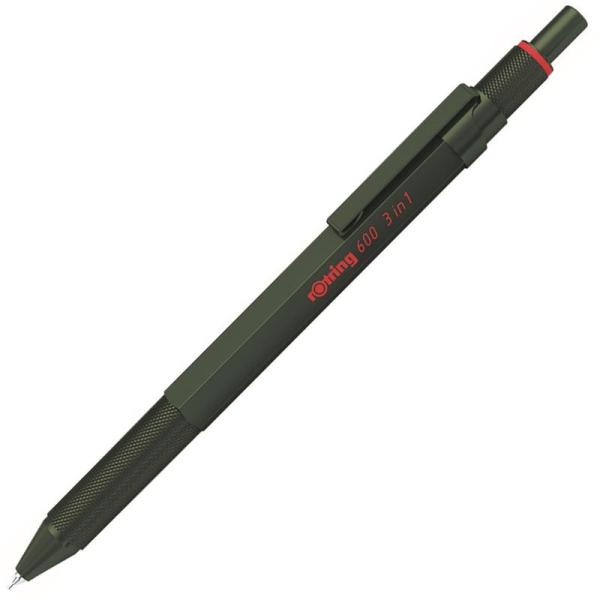 ロットリング マルチペン カモフラージュグリーン 600 3in1 2159368 rOtring ...