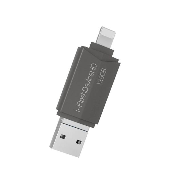 Apple MFi認証 128G Lightning to USB3.0 フラッシュドライブ メモリ...