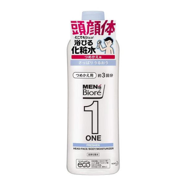 メンズビオレ ワン (ONE) 全身化粧水 スプレー さっぱりうるおうタイプ つめかえ用 340ml...