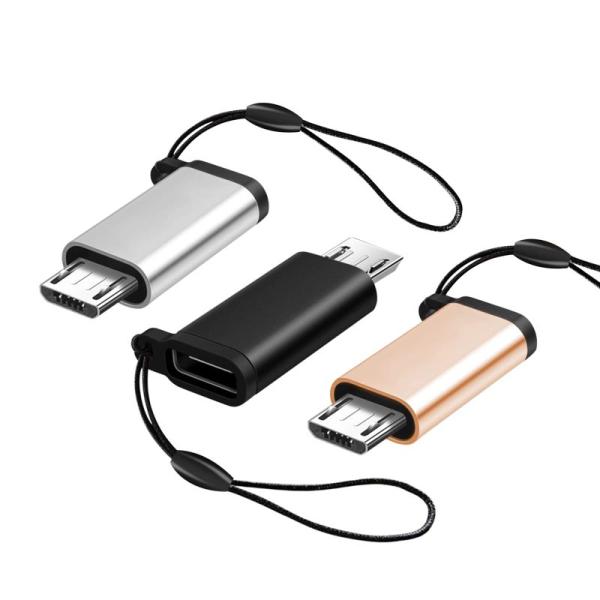 YINKE マイクロUSB変換アダプター タイプC Micro USB 変換アダプター 3個入り U...