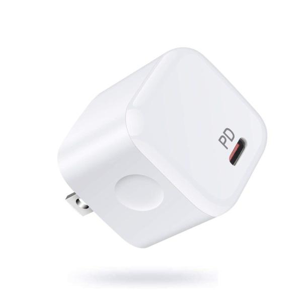 Hootek USB PD 充電器 iPhone15 充電器 20W USB-C電源アダプタ PD3...