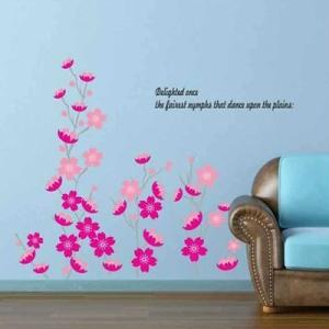 ウォールステッカー スプリング フラワー ピンク 花の商品画像