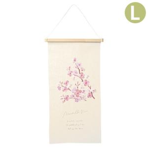 タペストリー おしゃれ 季節 インテリア 刺繍タペストリー L 桜の枝｜pocchione-kogu