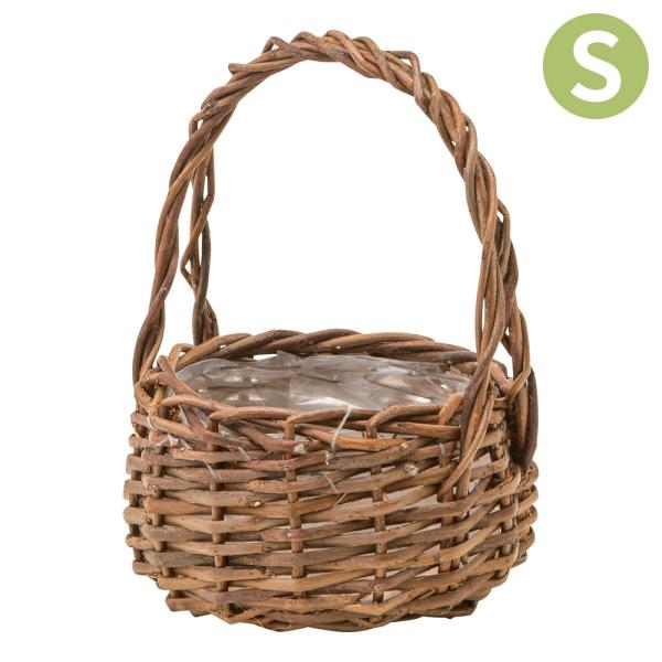 植木鉢 かご カゴ 籠 おしゃれ ガーデンバスケット ラウンドS 11655