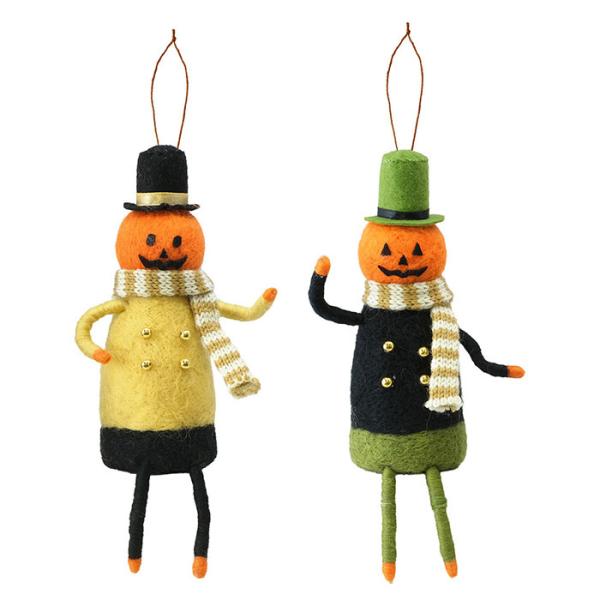 ハロウィン 飾り かぼちゃ パンプキン ぬいぐるみ 人形 吊り下げ おしゃれ かわいい HW羊毛フェ...