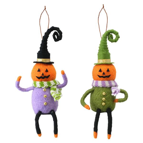 ハロウィン 飾り かぼちゃ パンプキン ぬいぐるみ 人形 吊り下げ おしゃれ かわいい HW羊毛フェ...