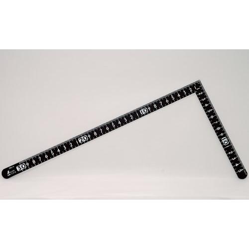 シンワ測定 曲尺小型 サンデーカーペンター 黒色 30×15cm 裏面角目 白目盛 12416