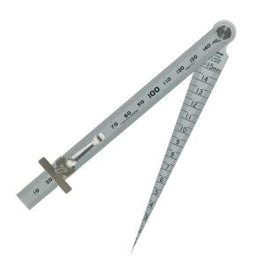 シンワ測定 テーパーゲージ 1〜15mm 直尺付 62612 （メール便対応・2個まで）｜ポッチワン 収納屋さん