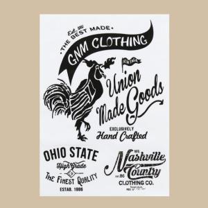 ウォールステッカー CHIKEN （メール便対応・4個まで）